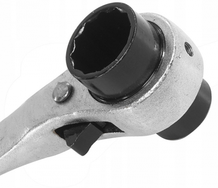 Antrenor cheie tubulara dubla cu clichet 19 22mm pentru schele (V39149) [2]