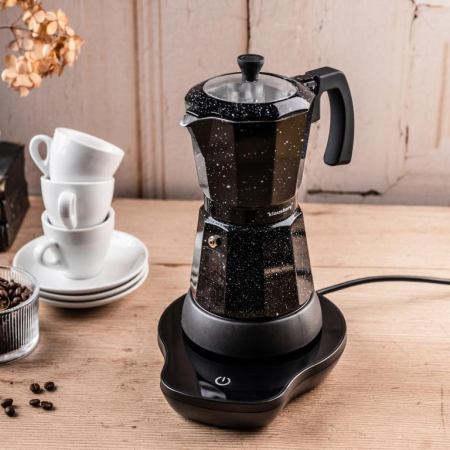 Aparat cafea espresso electric moka 500W 6 cesti cu incalzire integrata (KB-7998) [11]