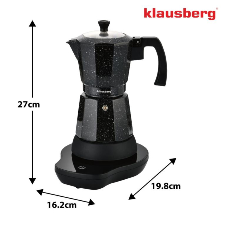 Aparat cafea espresso electric moka 500W 6 cesti cu incalzire integrata (KB-7998) [4]