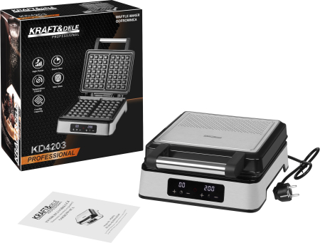 Aparat de facut vafe 2200W cu afisaj LED pentru 4 vafe (KD4203) [14]