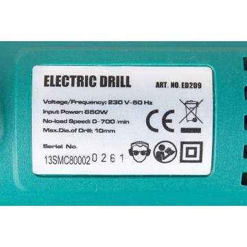 Aparat de gaurit, insurubat, bormasina electrica 650w cu fir si iluminare (ED209) [7]
