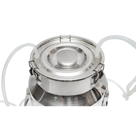 Aparat de muls 60W, 220V cu 1 post si bidon de inox 14L pentru capre si oi (DISGM17) [2]