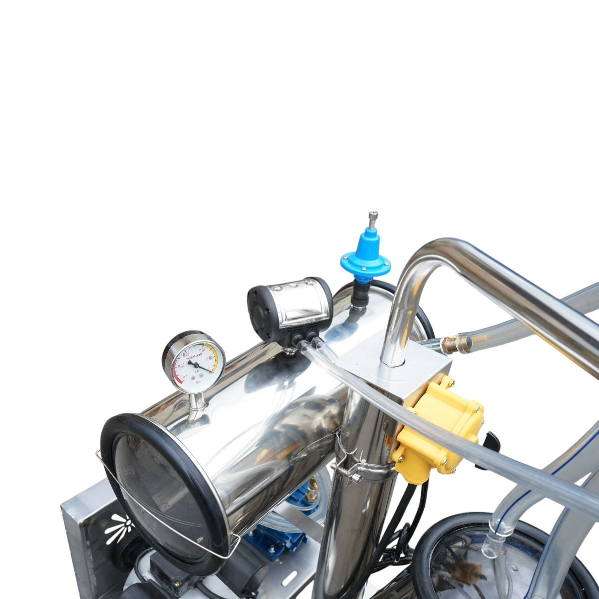 Aparat de muls oi 1 post 750W, 220V bidon inox 25L, grup de muls cu 2 mansoane, presiune vid 40-50 kPa, pulsatii 60-80 cpm (DISPL05) [8]