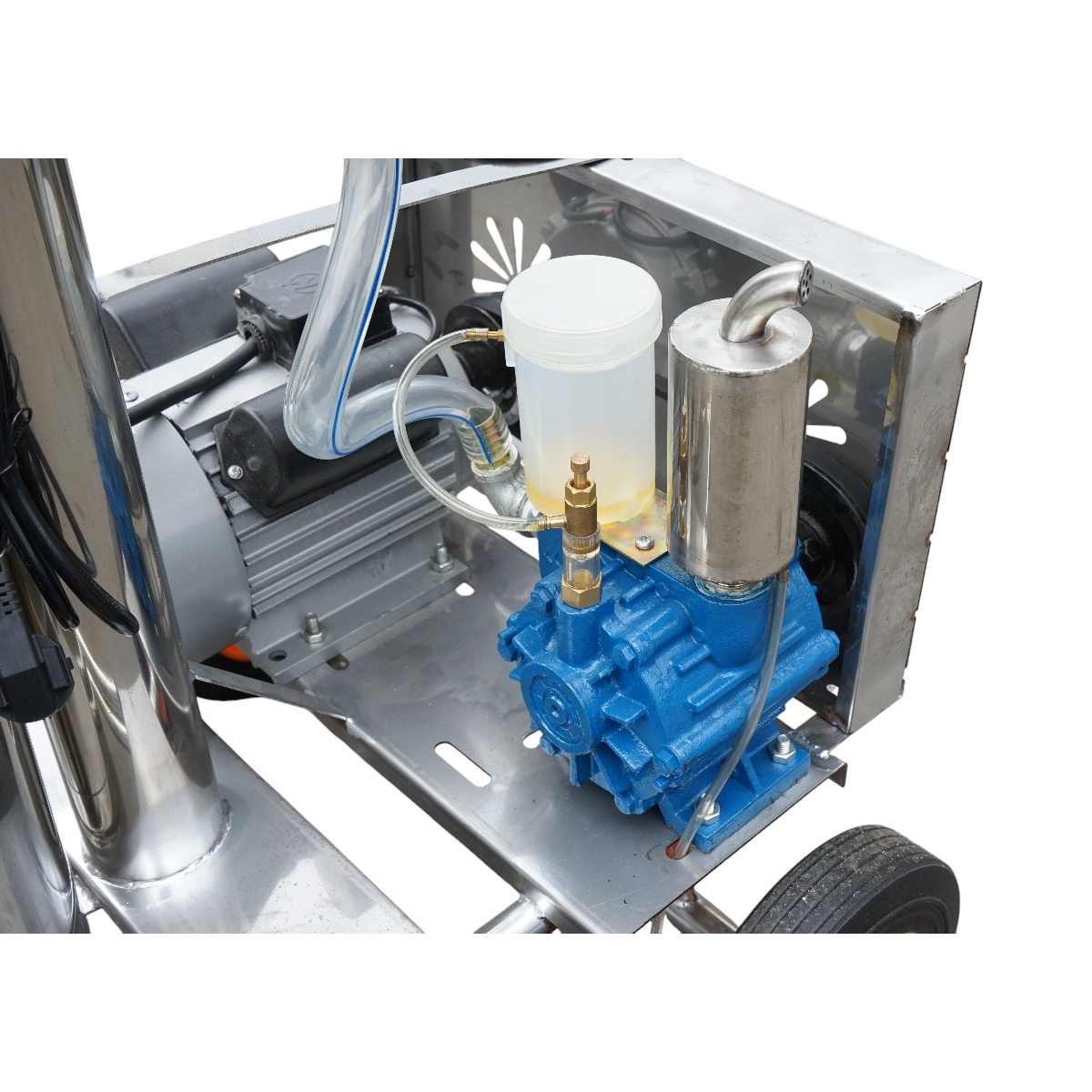 Aparat de muls oi 1 post 750W, 220V bidon inox 25L, grup de muls cu 2 mansoane, presiune vid 40-50 kPa, pulsatii 60-80 cpm (DISPL05) [6]