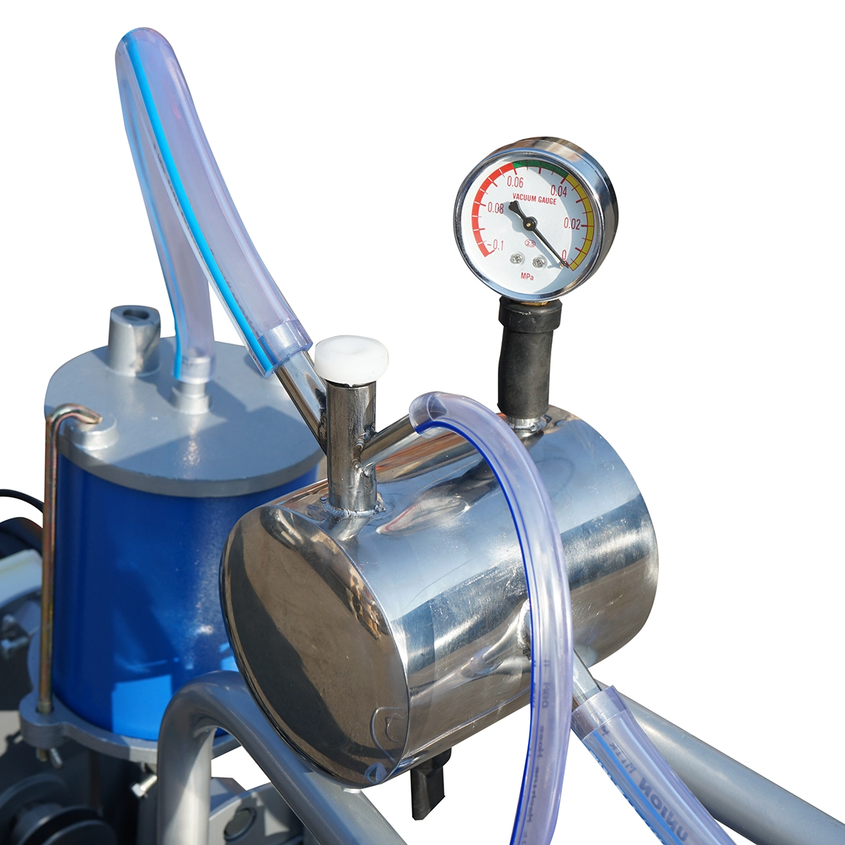 Aparat de muls oi si capre 1 post 550W, 220V bidon inox 25L, grup de muls cu 2 mansoane, presiune vid 45-50 kPa, pulsatii 60-80 cpm (DISPL11) [7]