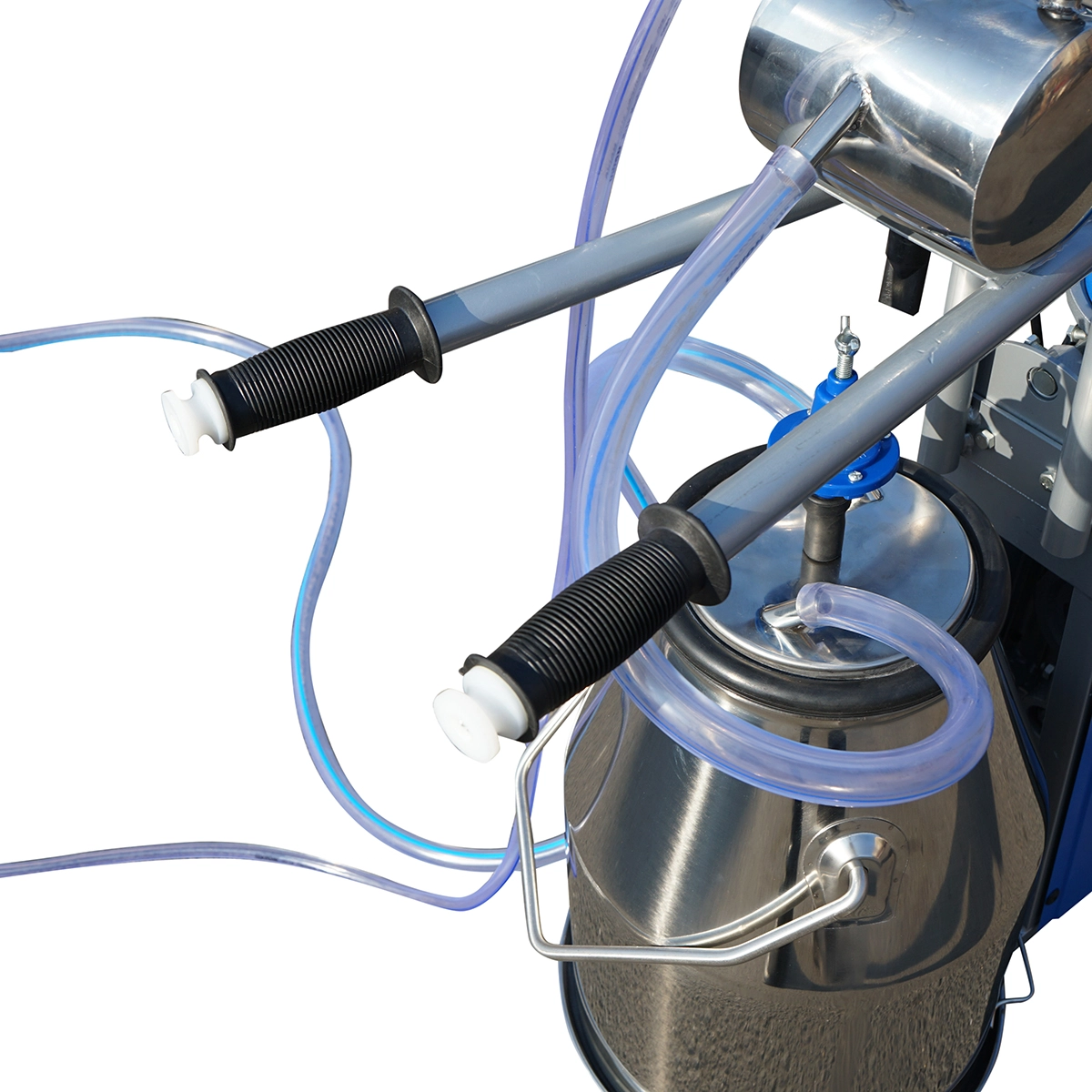 Aparat de muls oi si capre 1 post 550W, 220V bidon inox 25L, grup de muls cu 2 mansoane, presiune vid 45-50 kPa, pulsatii 60-80 cpm (DISPL11) [2]