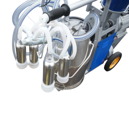 Aparat de muls vaci 1 post 550W, 220V bidon inox 25L, grup de muls cu 4 mansoane, presiune vid 40-50 kPa, pulsatii 64 cpm (DISPL03) [7]