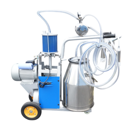 Aparat de muls vaci 1 post 550W, 220V bidon inox 25L, grup de muls cu 4 mansoane, presiune vid 40-50 kPa, pulsatii 64 cpm (DISPL03) [2]