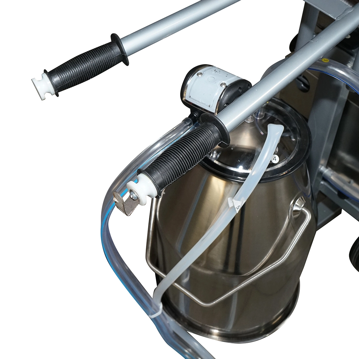 Aparat de muls vaci 1 post 650W, bidon inox 25L, grup de muls cu 4 mansoane, presiune vid 45-50 kPa, pulsatii 60-80 cpm (DISPK75) [7]