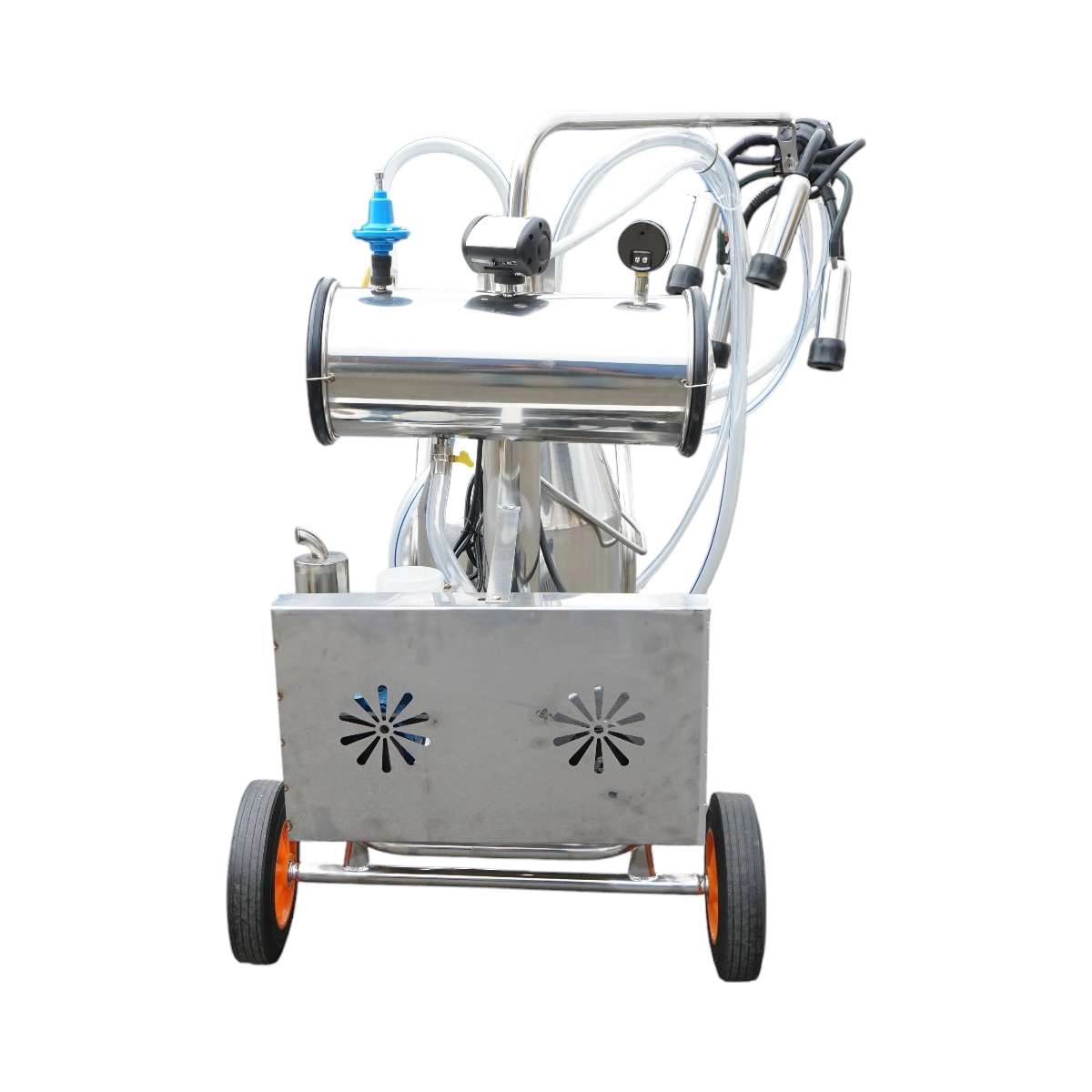 Aparat de muls vaci 1 post 750W, 220V bidon inox 25L, grup de muls cu 4 mansoane, presiune vid 40-50 kPa, pulsatii 60-80 cpm (DISPL04) [3]