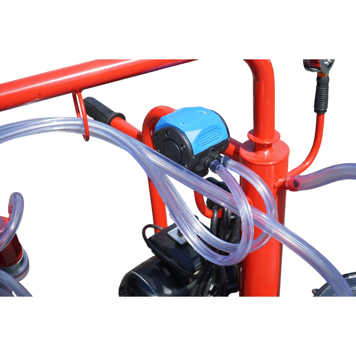 Aparat de muls vaci 1 post bidon 30L aluminiu cu vid in cadru vacuum DISDT46 (BK98077) [9]