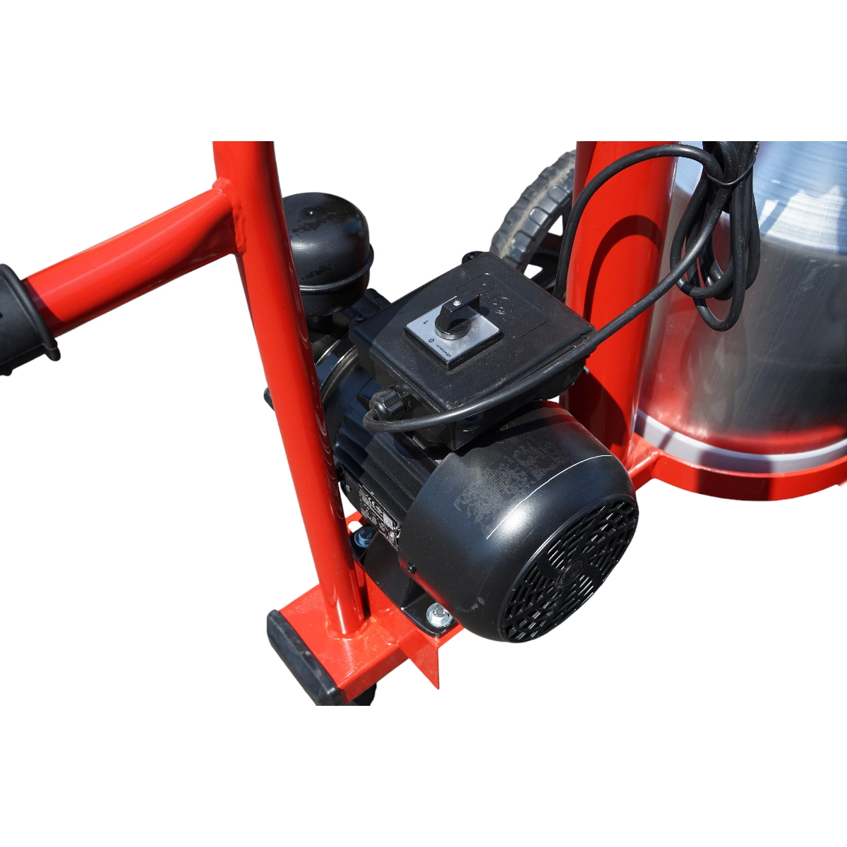 Aparat de muls vaci 1 post bidon 30L aluminiu cu vid in cadru vacuum DISDT46 (BK98077) [7]