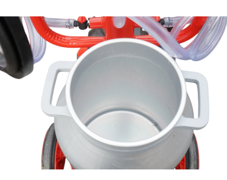 Aparat de muls vaci 2 posturi bidon 40L aluminiu cu vid in cadru (vacuum) DISDT07 (BK98081) [8]
