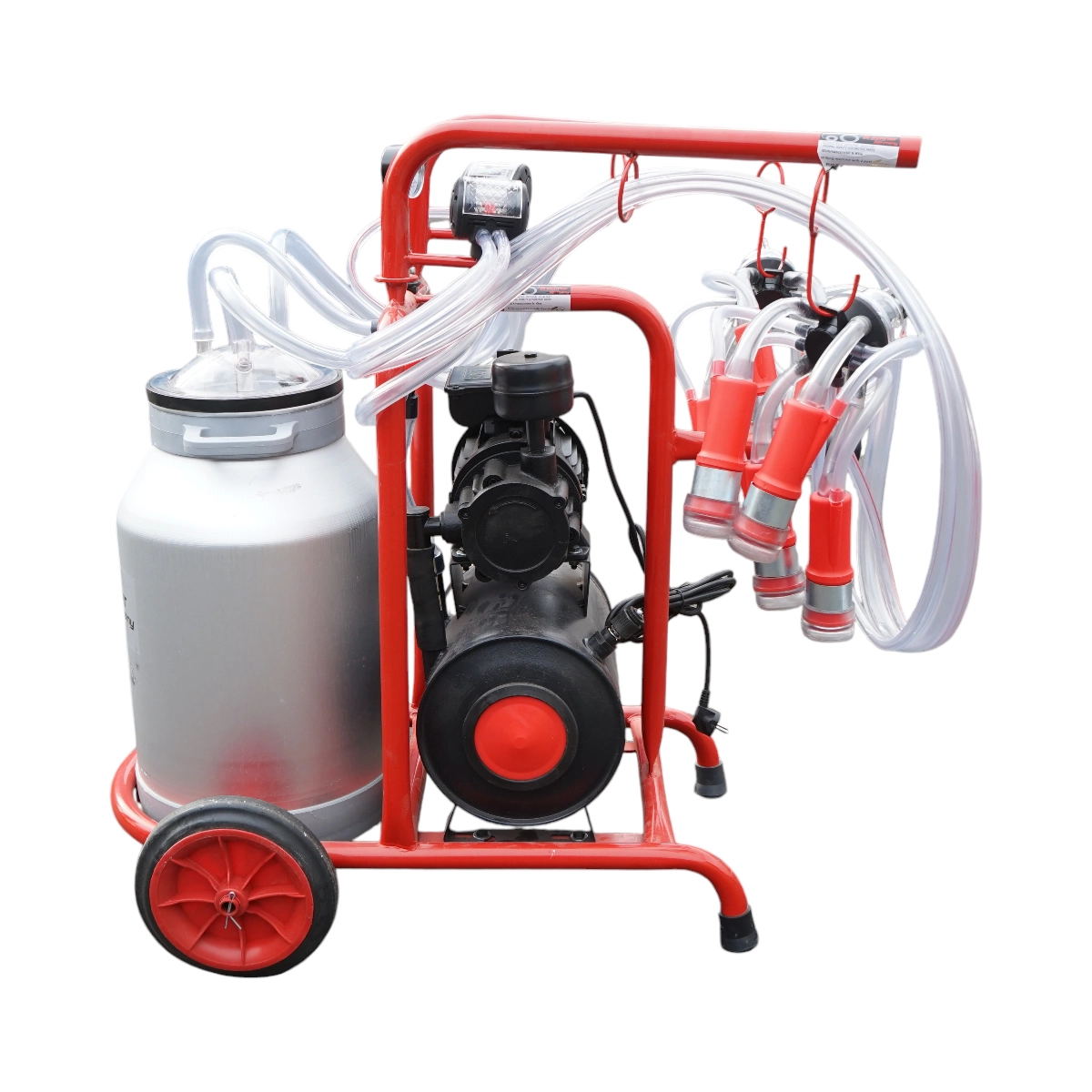 Aparat de muls vaci cu 2 posturi, bidon aluminiu 40L, rezervor vid si pompa uscata DISGF41 (BK98560) [1]