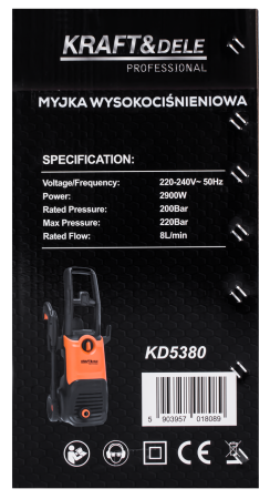 Aparat de spalat jet cu presiune, 2900 W, 220 bar 8 Lmin (KD5380) [15]