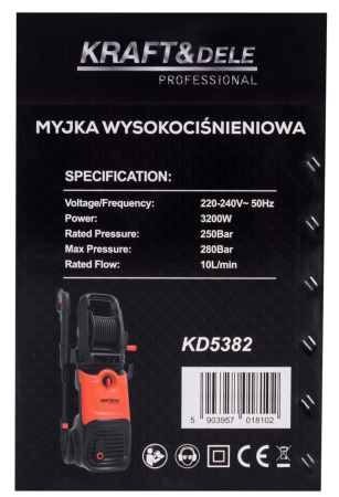 Aparat de spalat jet cu presiune, 3200 W, 280 bar 10 Lmin (KD5382) [12]