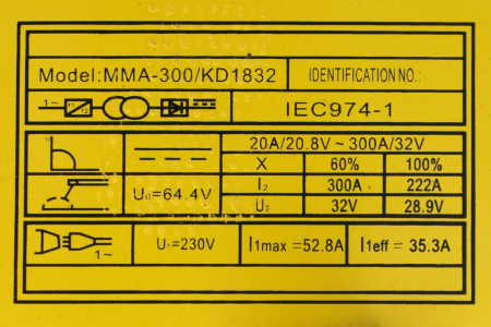 Aparat de sudură cu invertor MMA 300A (KD1832) [12]