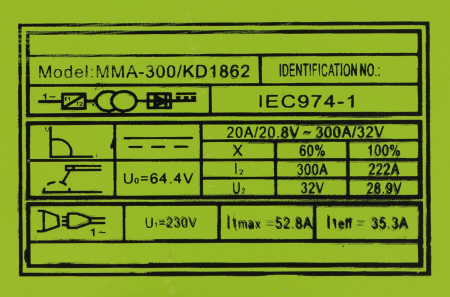 Aparat de sudură cu invertor MMA 300A (KD1862) [12]