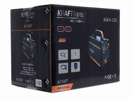 Aparat de sudură cu invertor MMA IGBT LCD 330A (KD1867) [14]