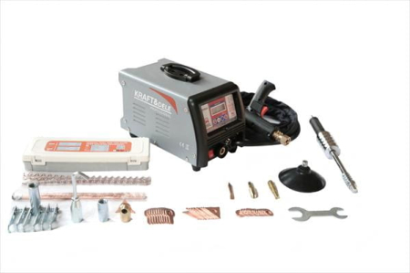 Scule electrice - Aparat de sudura pentru repararea zgarieturilor sudura in puncte tinichigerie + cărucior + accesorii (KD5992)