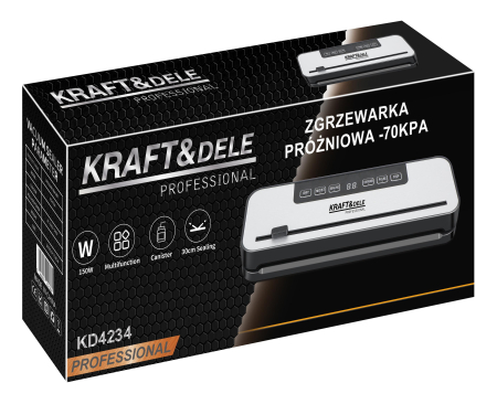 Aparat de vidat si sigilat 150W, 30 cm, -70 kPa, compact (KD4234) [13]