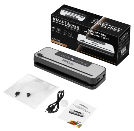 Aparat de vidat si sigilat 150W, 30 cm, -70 kPa, compact (KD4234) [10]