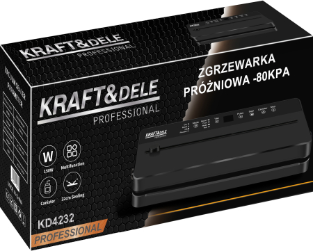 Aparat de vidat si sigilat 150W, 30 cm, -80 kPa, cu mod puls (KD4232) [13]