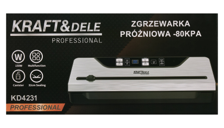 Aparat de vidat si sigilat 150W, 32 cm, -80 kPa, cu functii avansate (KD4231) [16]