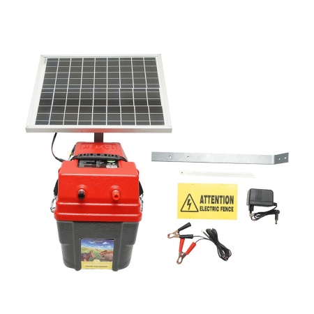 Altele - Aparat gard electric 6,9 J, 12-220V, baterie 12V 14Ah și panou solar 20W DISMR44 (BT117)