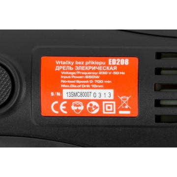 Aparat gaurit, insurubat, bormasina electrica 650w, cu fir si iluminare led (ED208) [7]