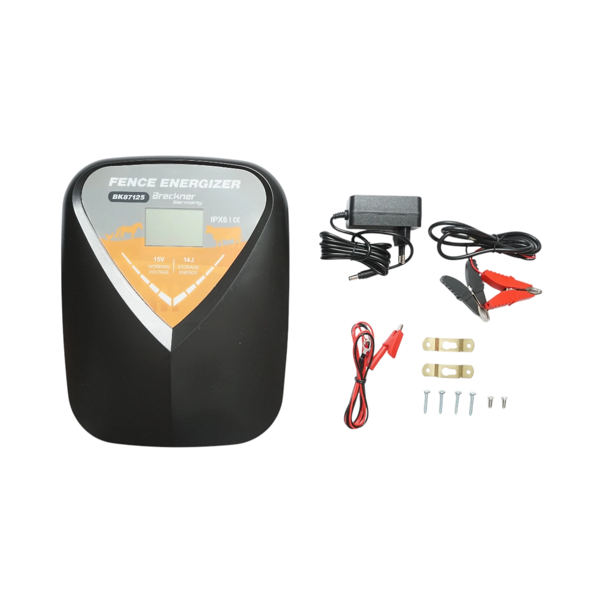 Aparate/generatoare de impuls - Aparat gard electric profesional 14J, alimentare 12V-230V, LCD, distanta 140 km DISUR56 (BK87125)