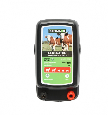 Aparat generator impulsuri 2 Joule pentru gard electric 12V 220V BK92717 DISAB46 (BT101) [0]