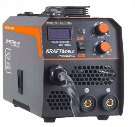 Aparat, invertor de sudura MIG 200A sarma fara gaz + 2 role + accesorii (KD810+2F) [15]
