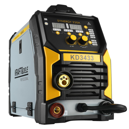 Aparat Invertor de sudura MIGMAG, MMA, Lift-TIG, 250A, 0,6-1,2mm sarma flux cu gaz sau fara CO2 (KD3433) [1]