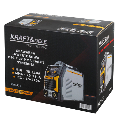 Aparat Invertor de sudura MMA, Lift-TIG, 210A, 0,6-1,2mm sarma flux (KD3432) [13]
