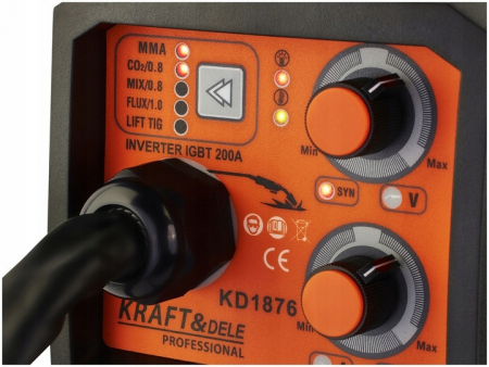 Aparat invertor sudura MIG MAG MMA 200A electrozi sarma cu- si fara gaz + accesorii (KD1876) [10]