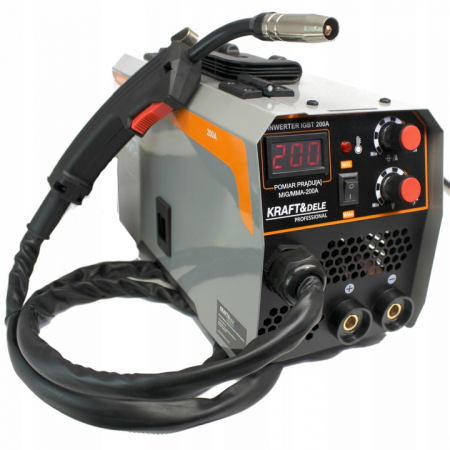 Aparat invertor sudura MIG MMA 200A + rola sarma electrozi sarma flux fara gaz (200A+F) [2]