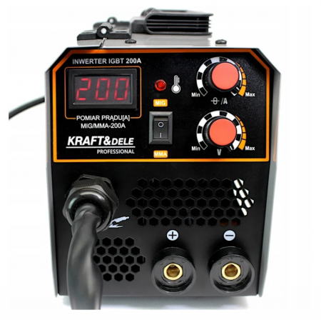 Aparat invertor sudura MIG MMA 200A electrozi sarma flux fara gaz + Masca sudura cu inchidere automata (KD1788+V75207) [4]