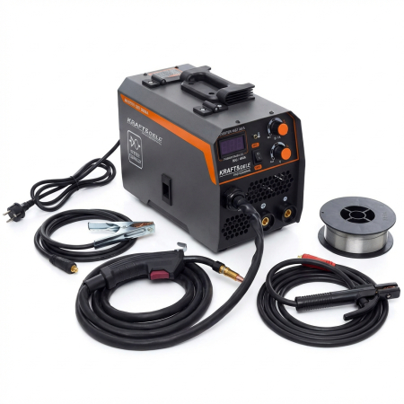 Scule electrice - Aparat invertor sudura MIG MMA 200A + rola sarma electrozi sarma flux fara gaz (200A+F)