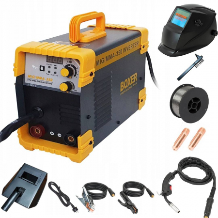 Sudura / taiere - Invertor sudura 350A sarma si electrozi + masca automata + fir flux + accesorii (SR-2017+M+F)