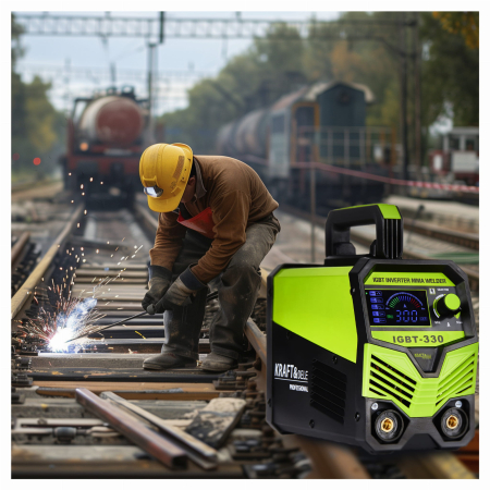 Aparat invertor sudura sudat 300 Amperi afisaj LCD + accesorii (KD1879) [10]