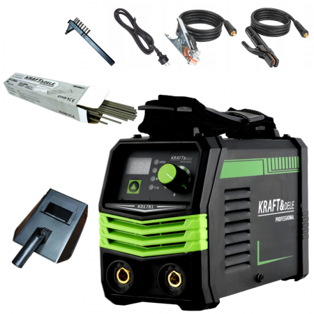 Aparate sudura - BlackFriday Aparat invertor sudura sudat 330 Amperi + electrozi 2.5mm 300mm (KD1781+KD1153)