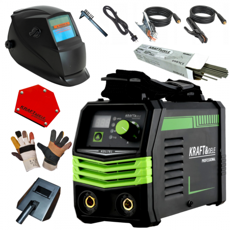 Masca de sudura - BlackFriday Aparat invertor sudura sudat 330 Amperi + kit accesorii complet (KD1781+V75207+RSZ+KD1153+KD1896)