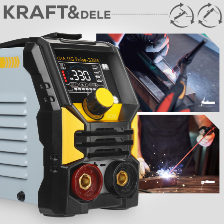 Aparat invertor sudura sudat 330 Amperi LCD + accesorii (KD3430) [5]