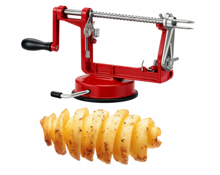 Ustensile bucatarie - Aparat manual 2 in 1 pentru curatat si feliat legume, cu lama din inox si ventuza de fixare (KD4342)