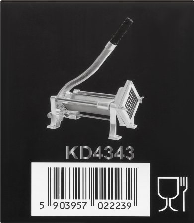 Aparat manual pentru taiat cartofi și legume cutter pentru cartofi prajiti, lame interschimbabile, constructie din Inox și aluminiu (KD4343) [13]