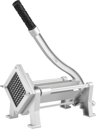 Casa - Aparat manual pentru taiat cartofi și legume cutter pentru cartofi prajiti, lame interschimbabile, constructie din Inox și aluminiu (KD4343)