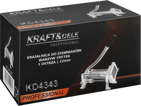 Aparat manual pentru taiat cartofi și legume cutter pentru cartofi prajiti, lame interschimbabile, constructie din Inox și aluminiu (KD4343) [14]