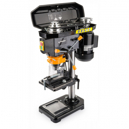 Aparat, masina de gaurit, bormasina fixa 1600W 16mm cu laser de banc coloana verticala (PM0924) [3]