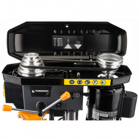 Aparat, masina de gaurit, bormasina fixa 1600W 16mm cu laser de banc coloana verticala (PM0924) [5]